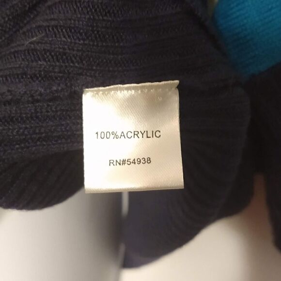 NWT Appraisal Large Dark blue light blue cowl neck - Picture 5 of 5